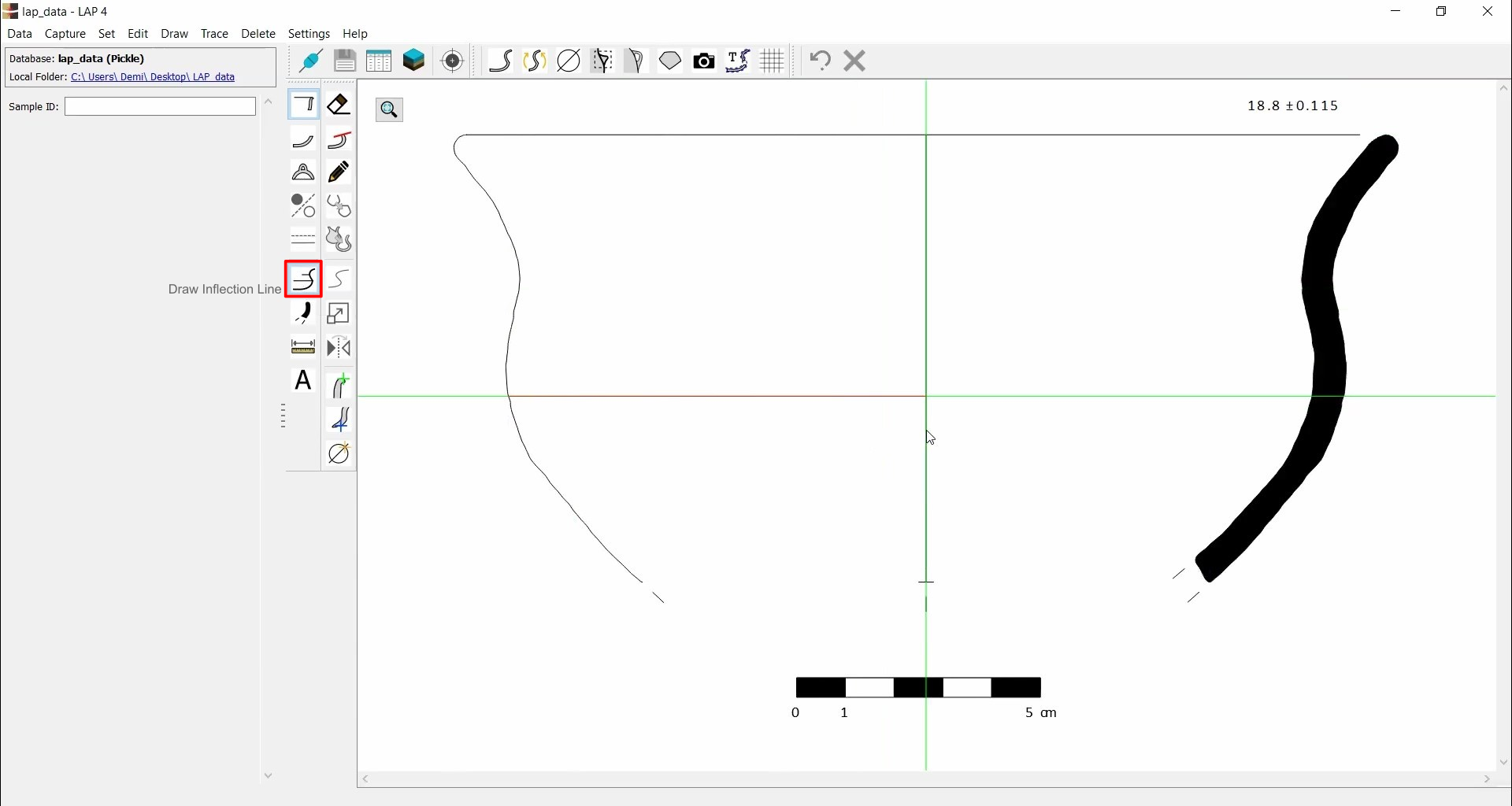 Draw Breaks, Inflections - LAP User Guide